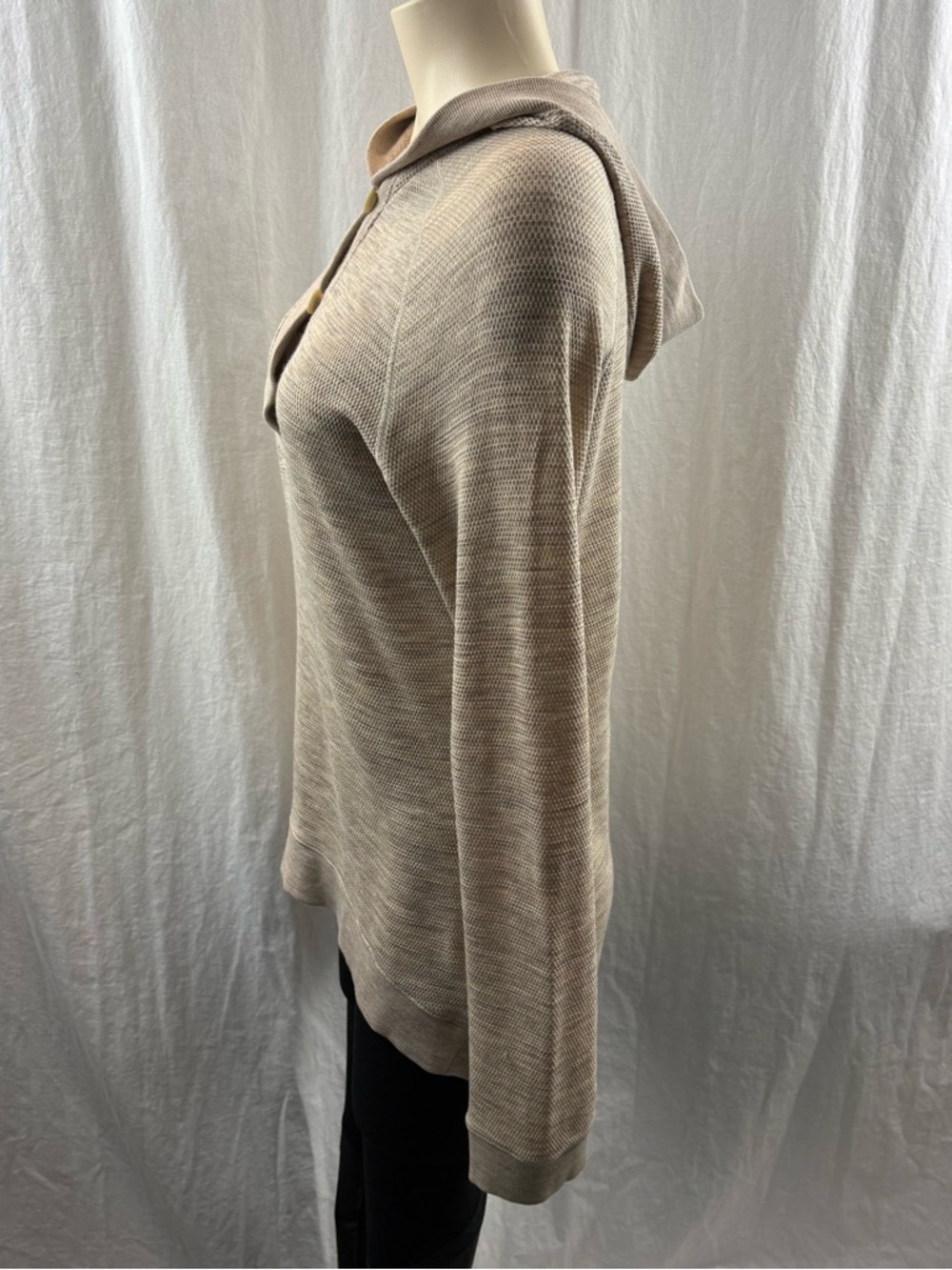 Icebreaker Women's Crave Hooded Sweater in Heather Taupe M - Picture 4 of 12